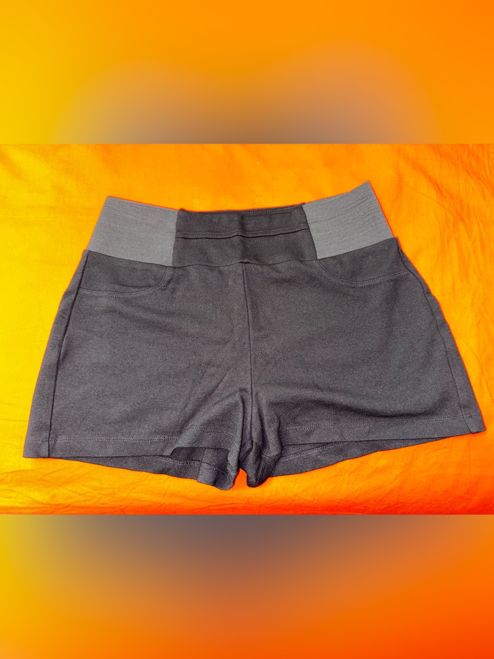 Ci Sono Black High-Waisted Athletic Shorts